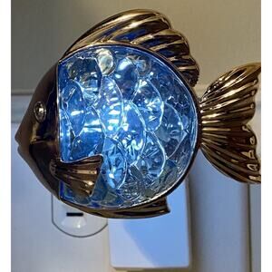 Bath & Body Works Wallflower Fragrance Plug FIBER OPTIC BLUE FISH NIGHTLIGHT